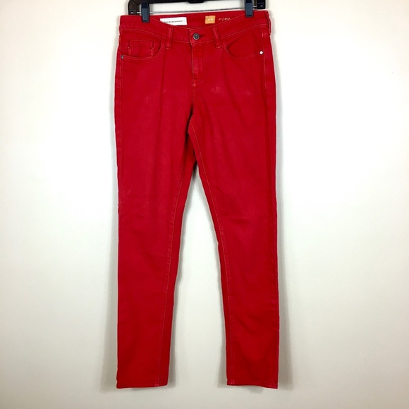 Pilcro and the Letterpress Red Stet Jeans sz 29 - Picture 2 of 8